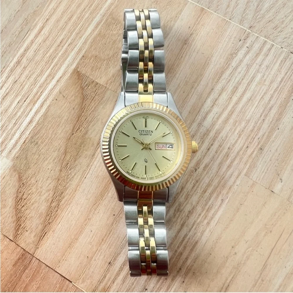 Citizen ladies two toned presidential style watch NEW BATTERY